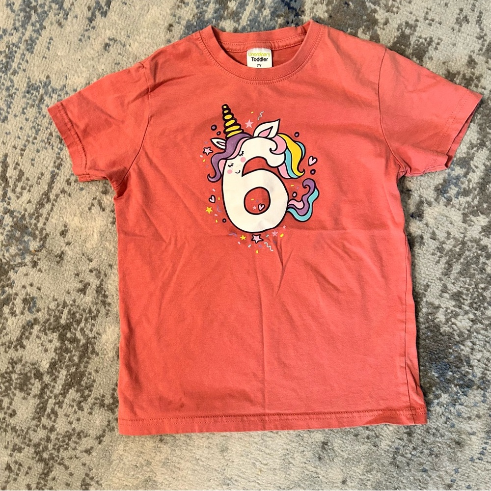 Unicorn 6th Birthday Shirts for Girls Outfit 6 Year Old Six Sixth Shirt